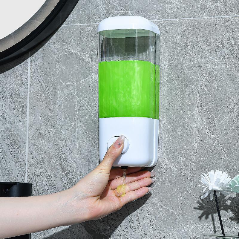 Manual Liquid Soap Dispenser Wall-Mounted Hanging Container for Kitchen and Bathroom for Hand Soap and Lotion Easy to Install Large Capacity