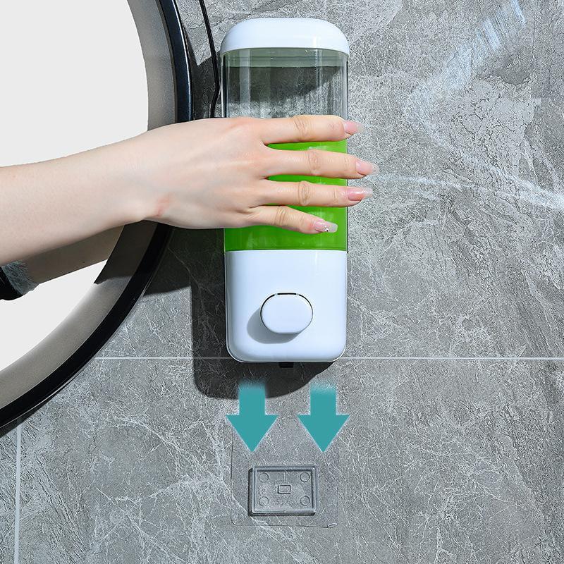 Manual Liquid Soap Dispenser Wall-Mounted Hanging Container for Kitchen and Bathroom for Hand Soap and Lotion Easy to Install Large Capacity